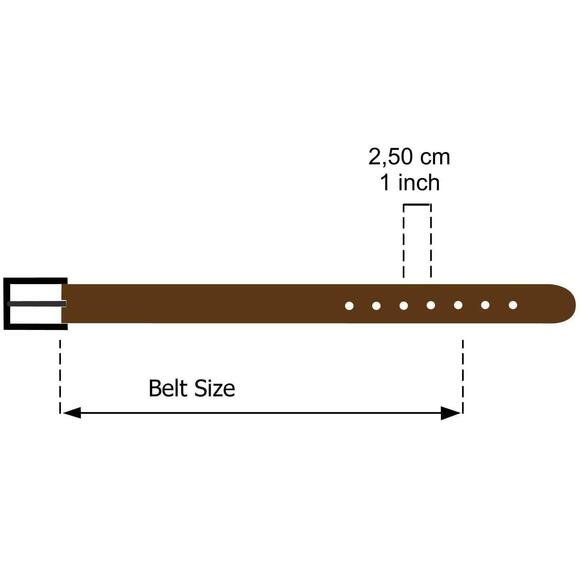 2371- Women Genuine Italian Leather Belt Luna, Made In France- Black main image 6